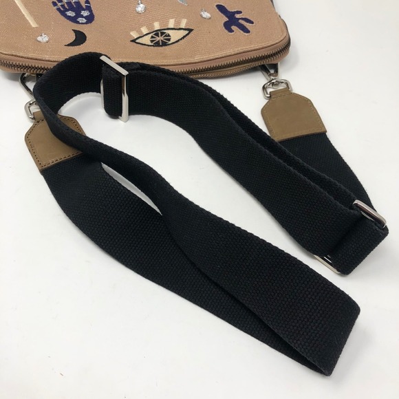Lizzie Fortunato Jewels Safari Clutch Voodoo Purse Crossbody Black Leather Gypsy